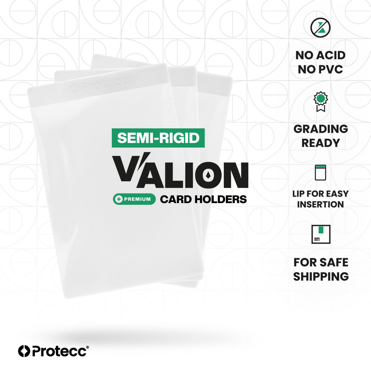 Protecc Valion Semi-Rigid Card Holder (20 Stück)