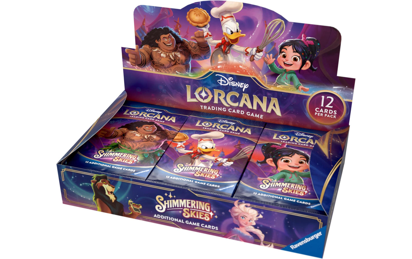 Disney Lorcana Shimmering Skies Booster Display mit 24 Packs