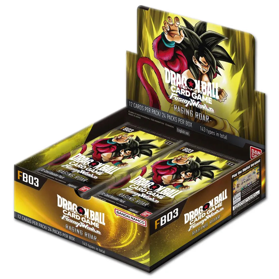Dragon Ball Super Raging Roar (FB03) Booster Display mit 24 Packs