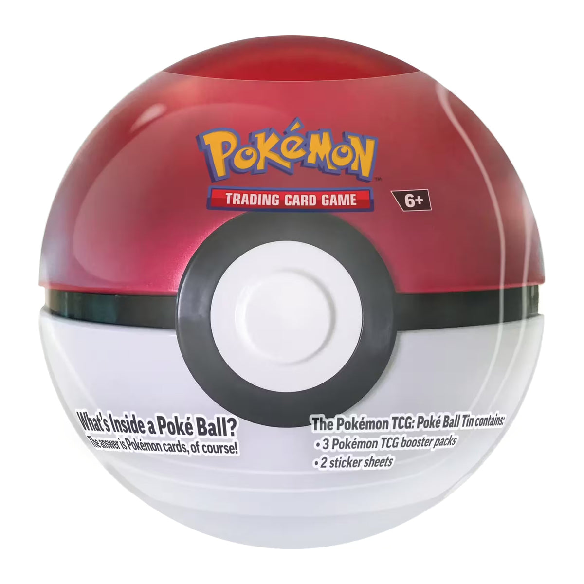 Pokémon Poké Ball Tin 2024 mit 3 Packs und Stickerbögen