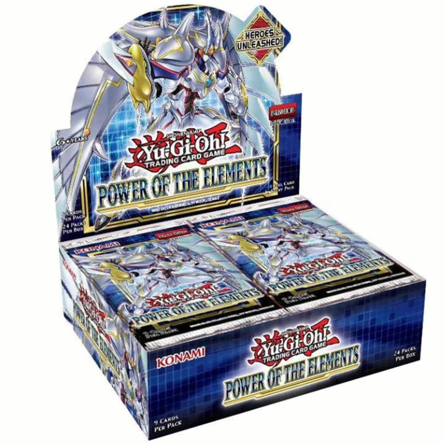 Yu-Gi-Oh! Power of the Elements Booster Display mit 24 Packs (1. Auflage)