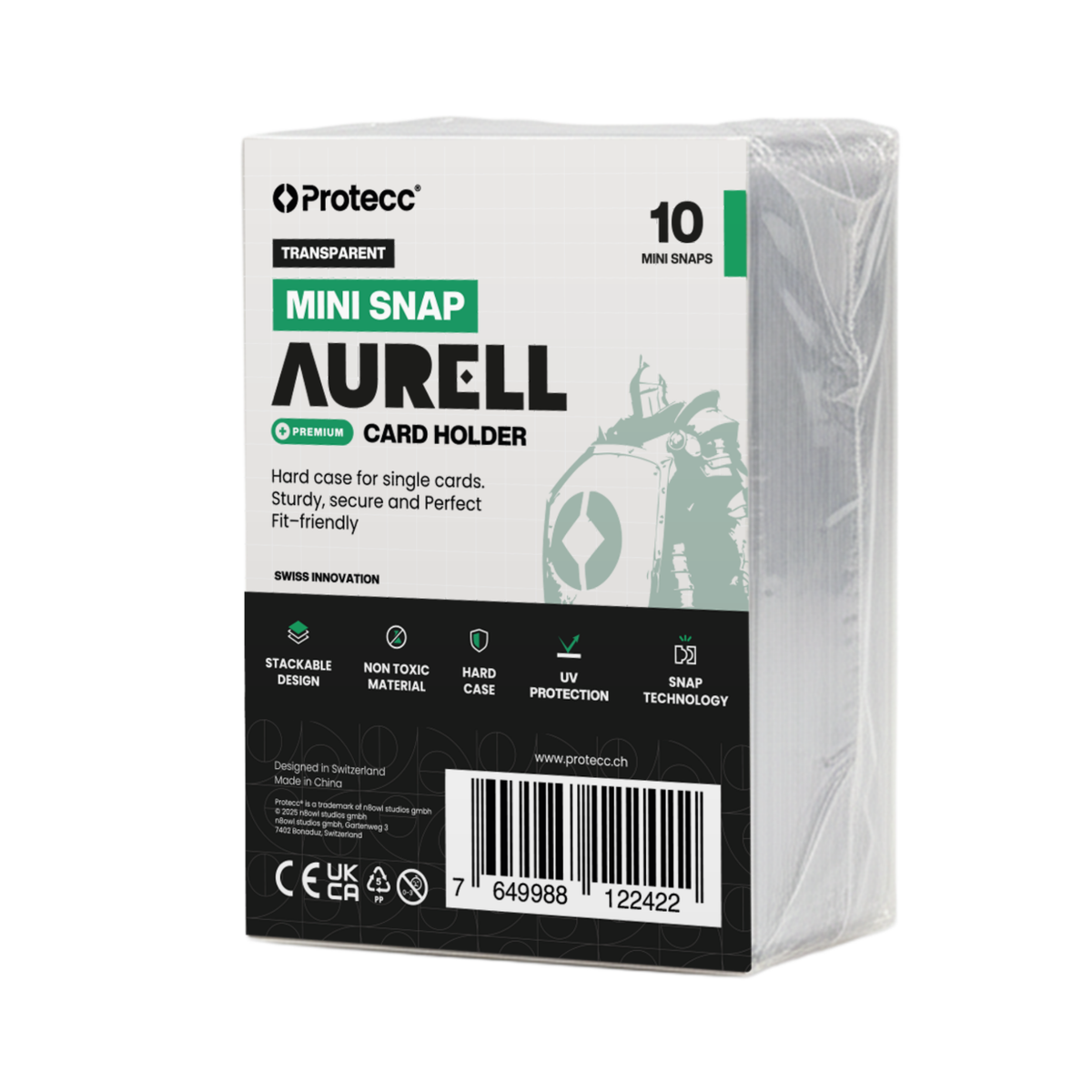 Protecc Aurell Mini Snap Card Holder (10 Stück)