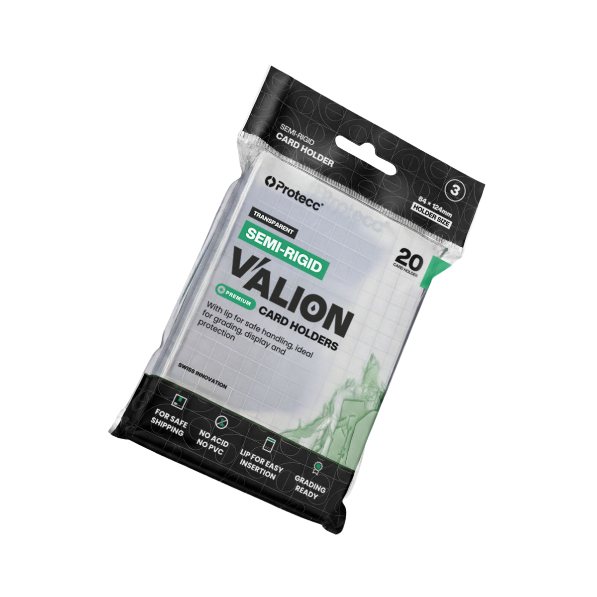 Protecc Valion Semi-Rigid Card Holder (20 Stück)