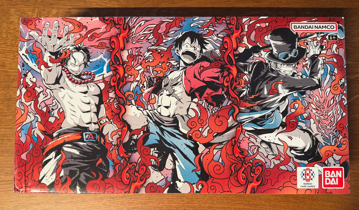 One Piece 3rd Anniversary Set mit Leder-Etui, Karten der drei Brüder und Aufbewahrungsbox
