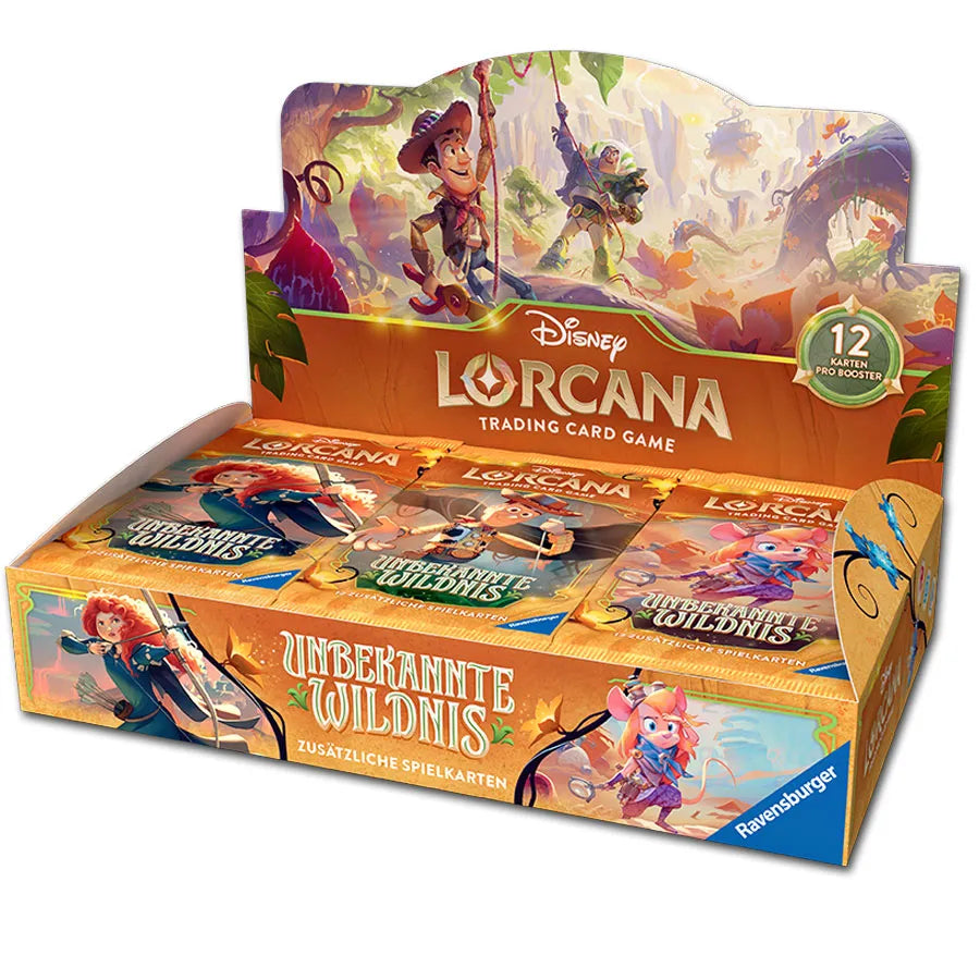 Disney Lorcana Unbekannte Wildnis Booster Display mit 24 Packs
