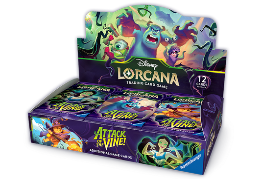 Disney Lorcana Attack of the Vine! Booster Display mit 24 Packs