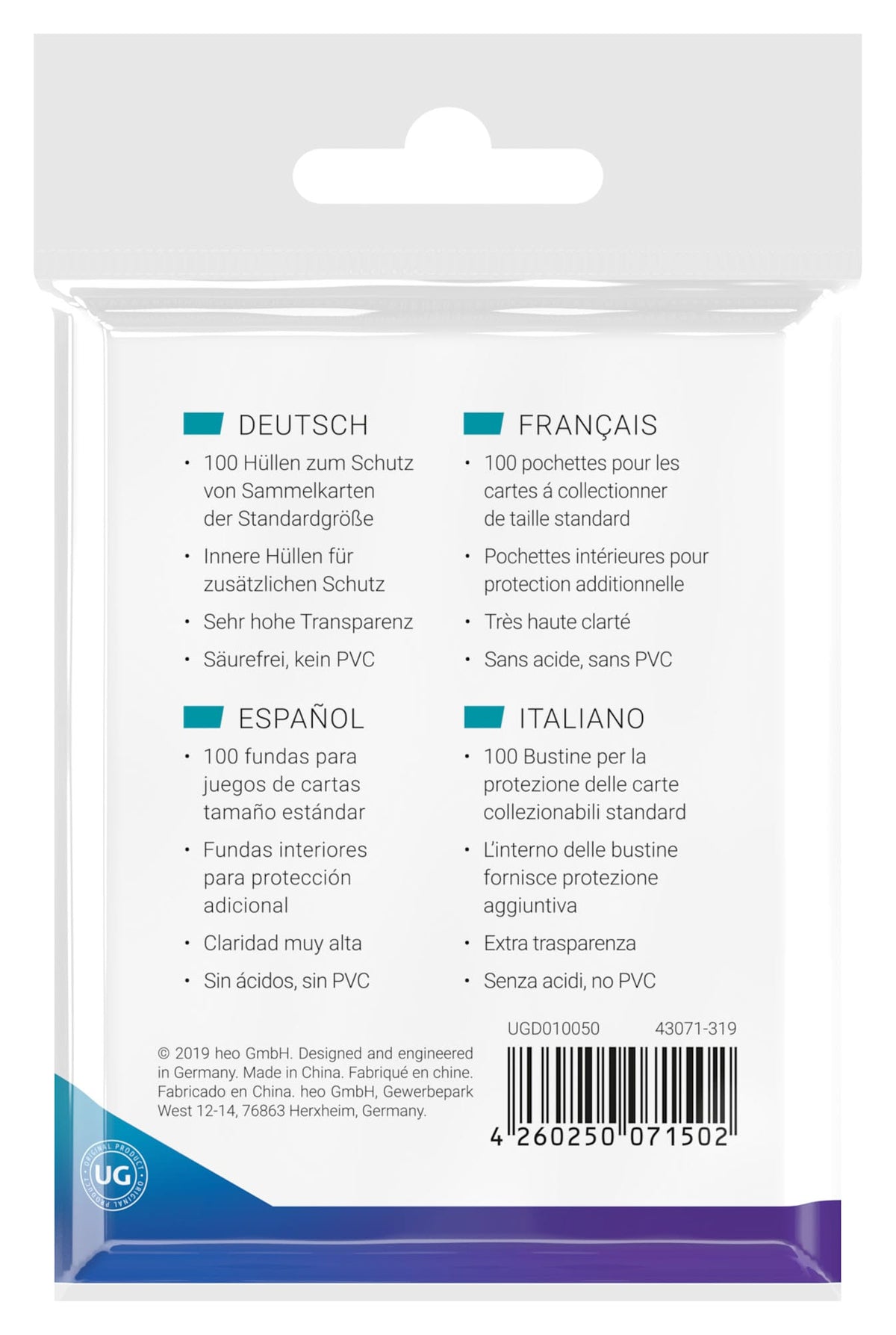 Ultimate Guard Precise-Fit Sleeves Standard (100 Stück)
