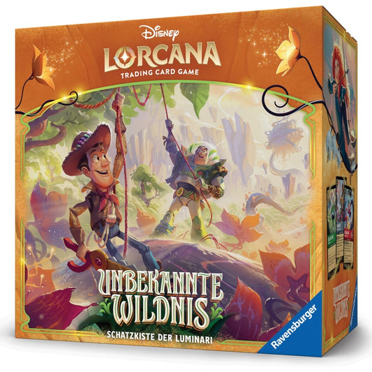 Disney Lorcana Unbekannte Wildnis Schatzkiste der Luminaria mit 8 Packs