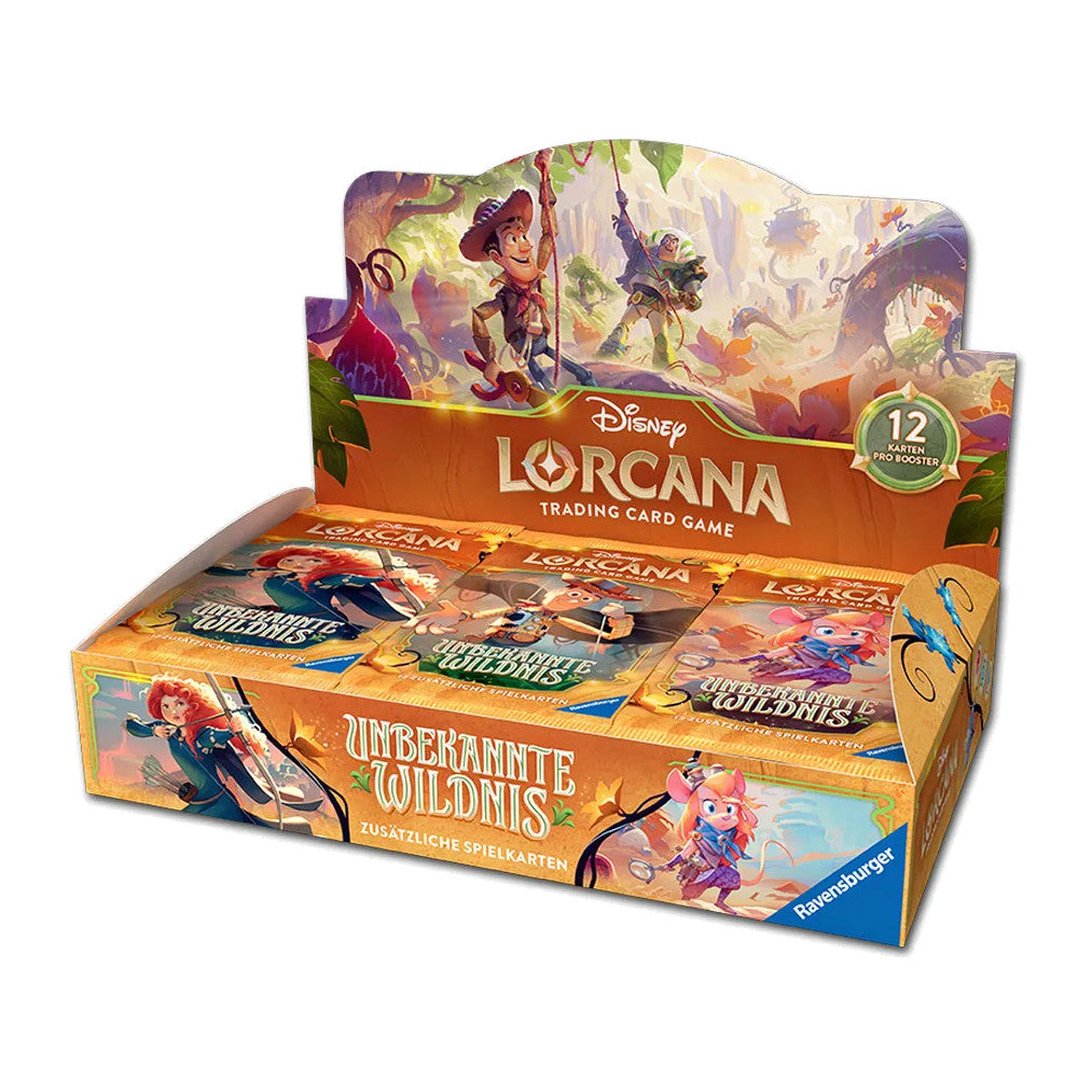 Disney Lorcana Unbekannte Wildnis Booster Display mit 24 Packs