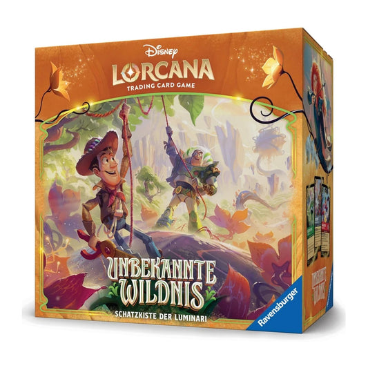Disney Lorcana Unbekannte Wildnis Schatzkiste der Luminari mit 8 Packs