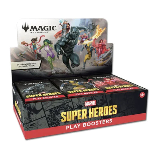Magic: The Gathering Marvel Super Heroes Play Booster Display mit 30 Packs