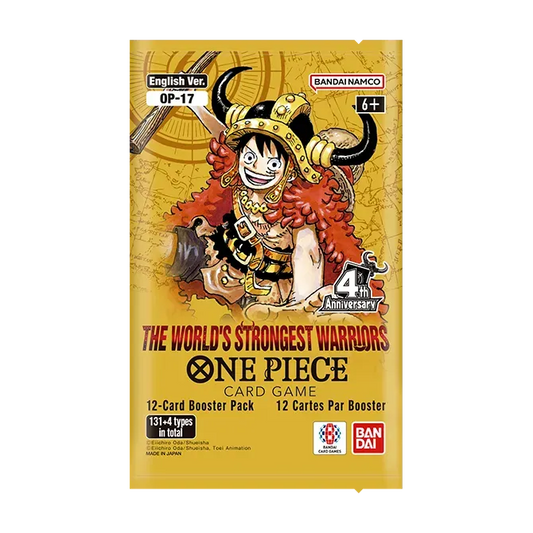 One Piece The World's Strongest Warriors (OP-17) Booster Pack mit 12 Karten