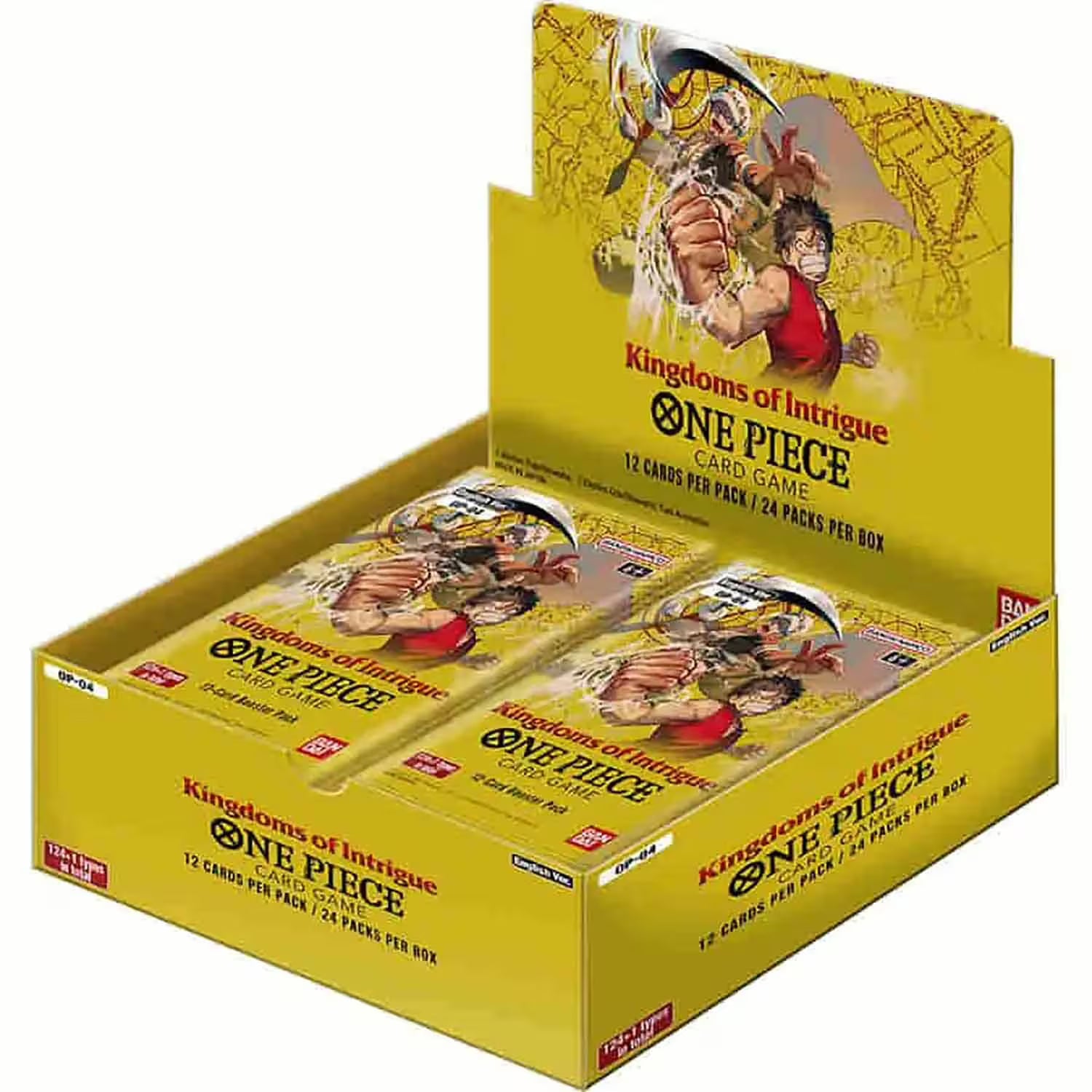 One Piece Kingdoms of Intrigue (OP-04) Booster Display mit 24 Packs