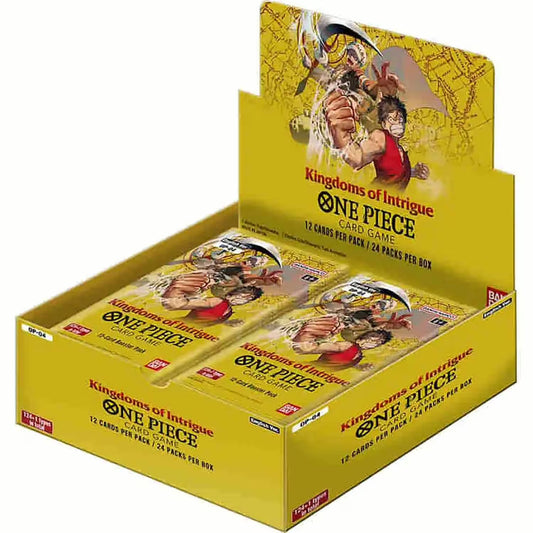 One Piece Kingdoms of Intrigue (OP-04) Booster Display mit 24 Packs
