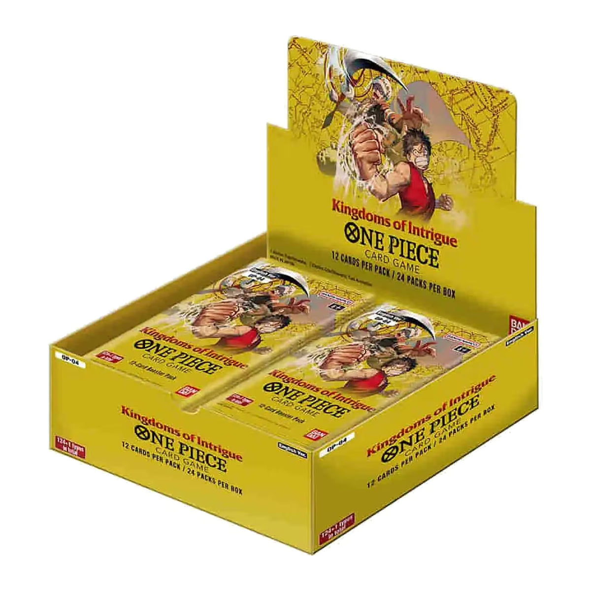 One Piece Kingdoms of Intrigue (OP-04) Booster Display mit 24 Packs