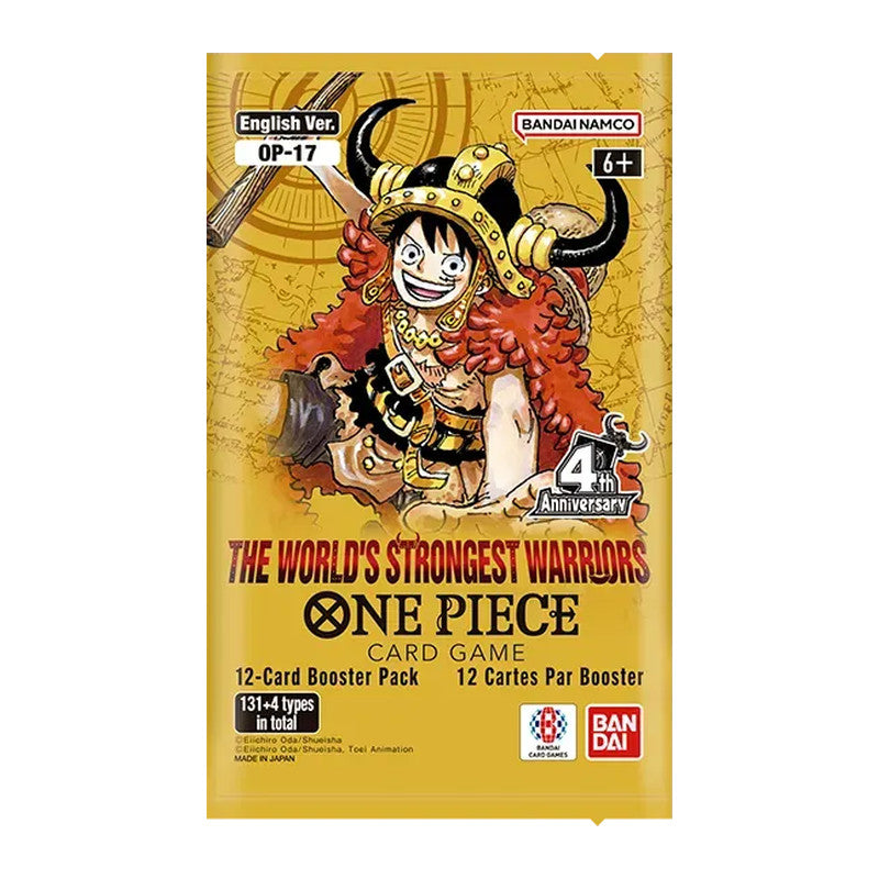 One Piece The World's Strongest Warriors (OP-17) Booster Pack mit 12 Karten
