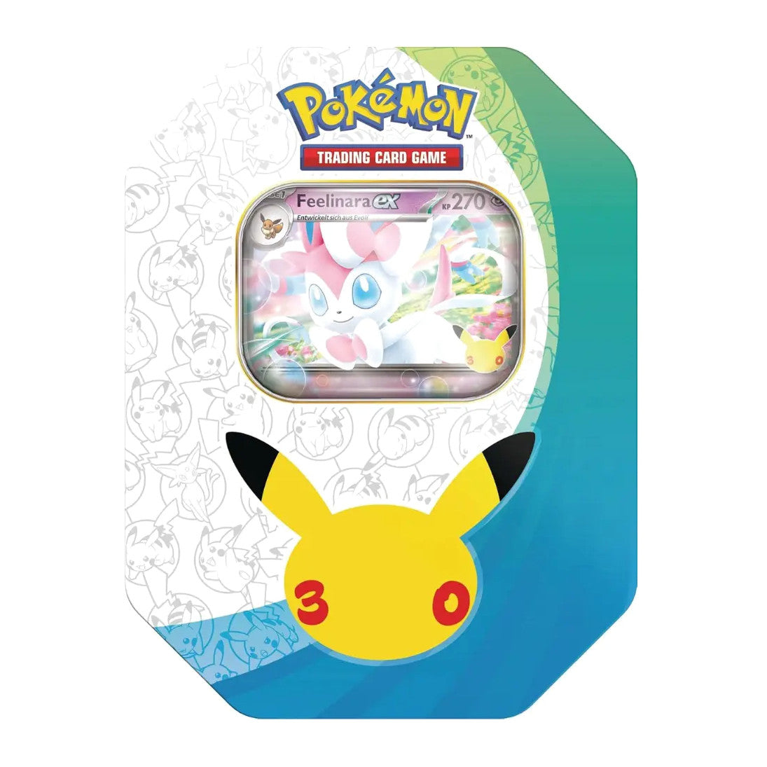 Pokémon 30 Jahre Tin-Box Feelinara-ex mit 4 Packs und Promokarte