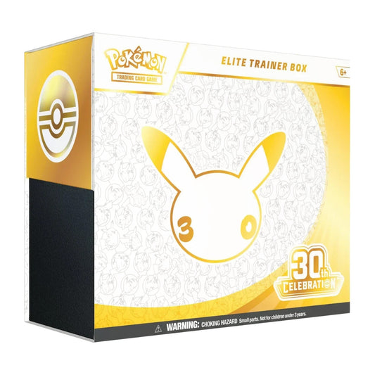 Pokémon 30th Celebration Elite Trainer Box mit 9 Packs und Nidorina-Promo