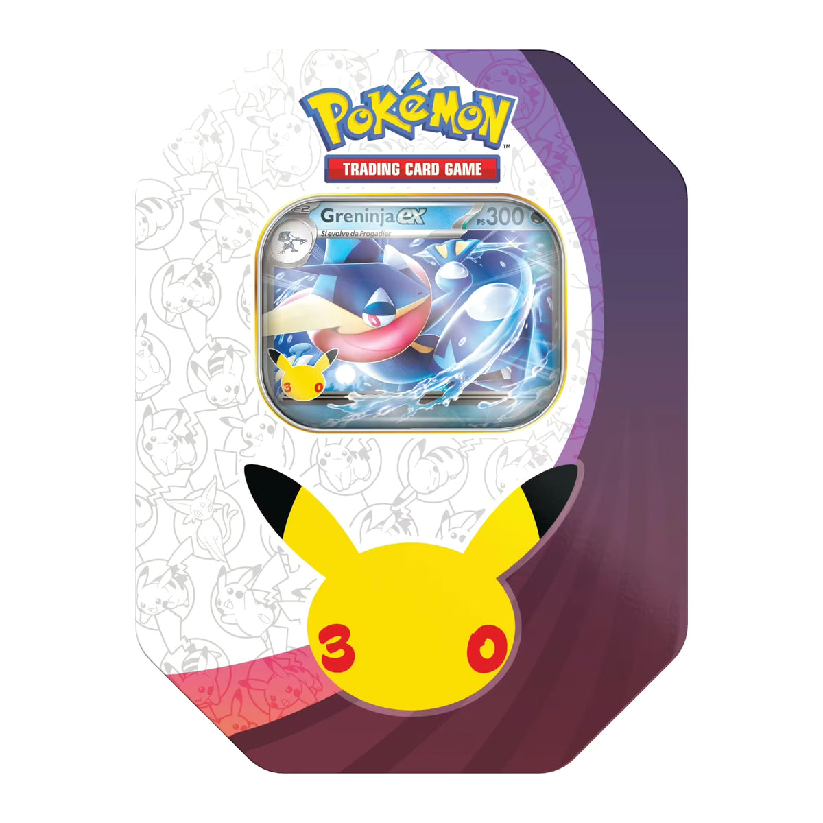 Pokémon 30th Celebration Greninja ex Tin mit Foil-Promo und 4 Packs
