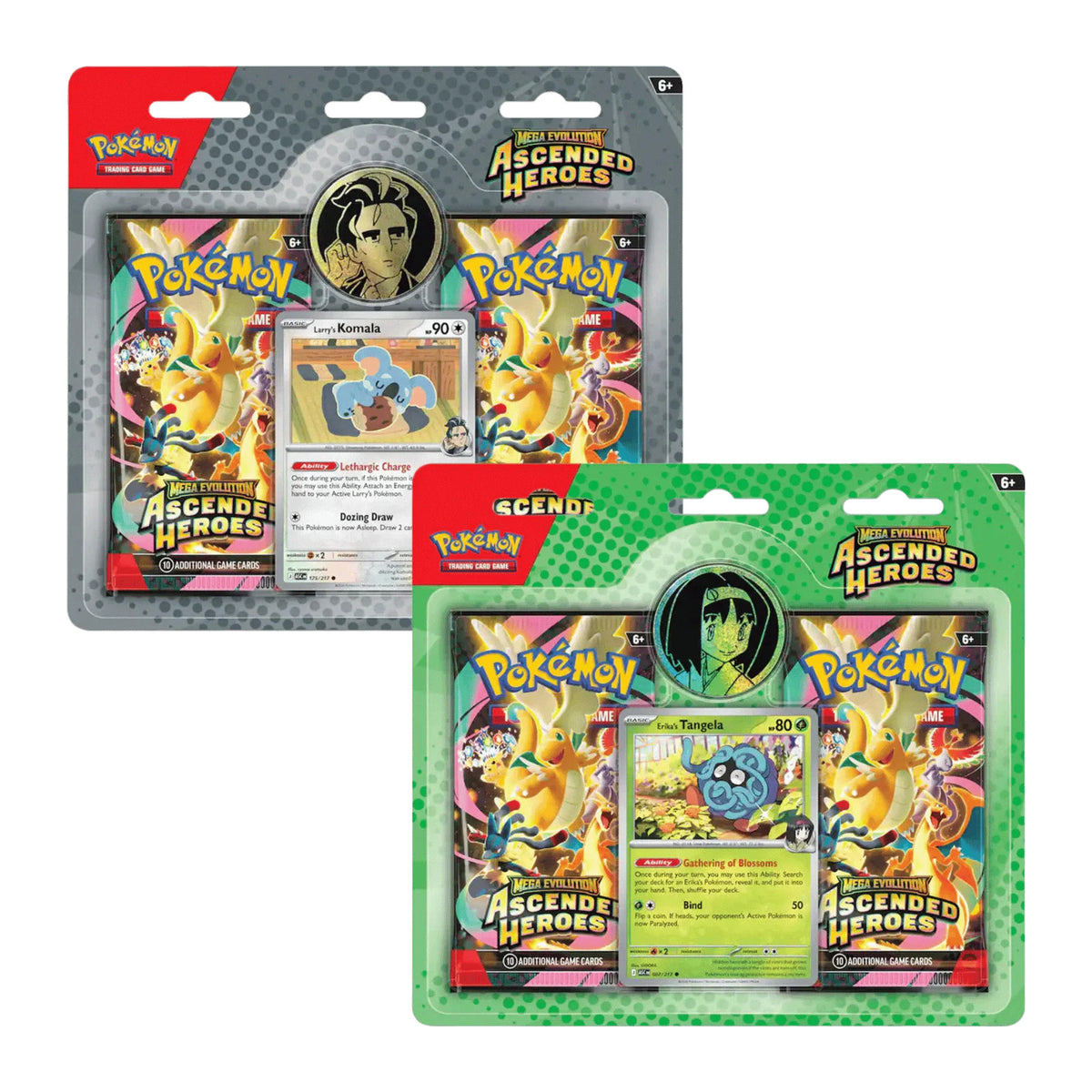 Pokémon Ascended Heroes Blister mit 2 Packs, Promo-Karte und Sammlermünze
