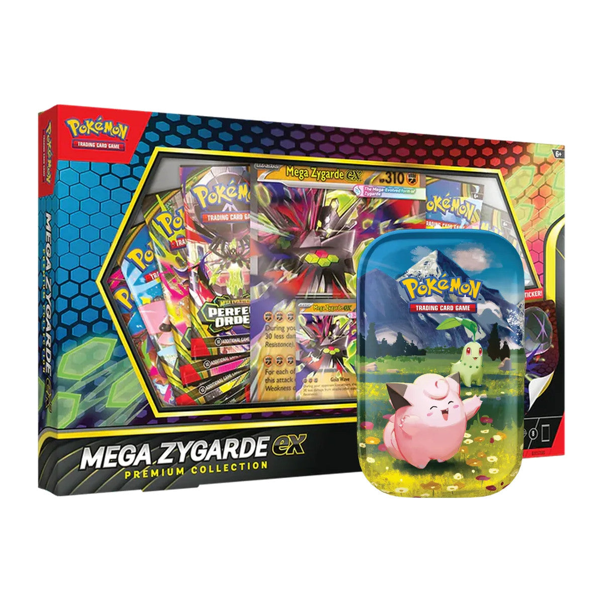 Pokémon Bundle aus Ascended Heroes Mini Tin und Mega Zygarde ex Premium Collection
