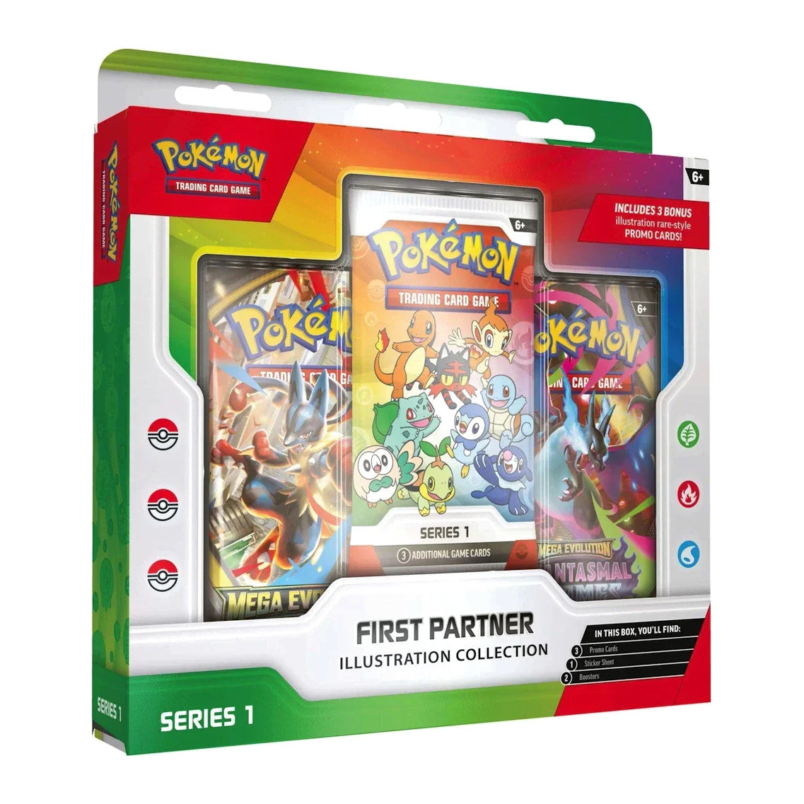 Pokémon First Partner Illustration Collection Series 1 mit 3 Packs