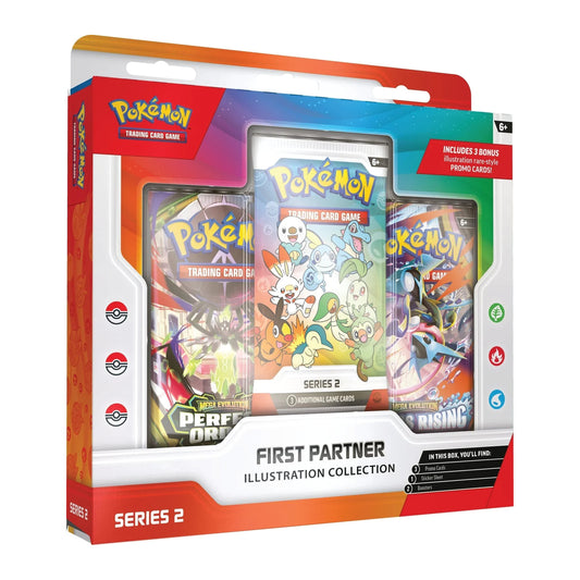Pokémon First Partner Illustration Collection Series 2 mit 3 Packs und 3 Promokarten (Englisch)