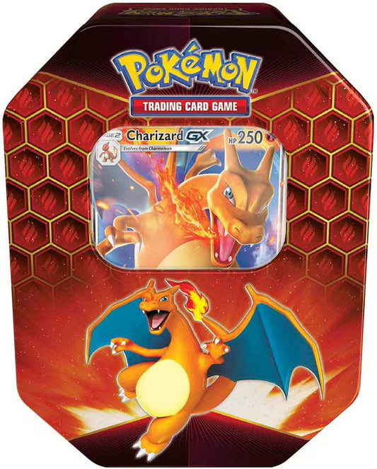 Pokémon Hidden Fates Charizard-GX Tin mit 4 Packs