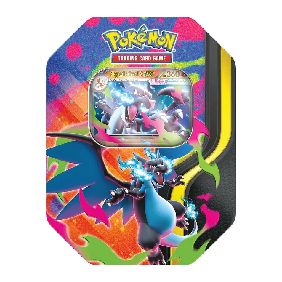 Pokémon Mega Charizard X ex Tin mit 4 Packs und Foil-Promo