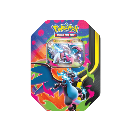 Pokémon Mega Charizard X ex Tin mit 4 Packs und Foil-Promo
