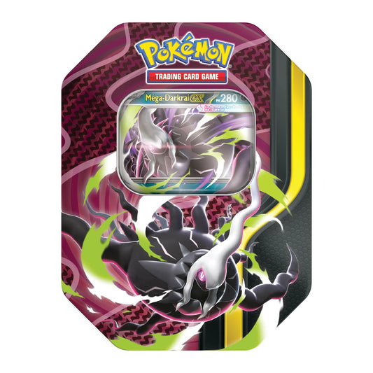 Pokémon Mega Forces Tin mit Mega Darkrai ex Promo und 4 Packs