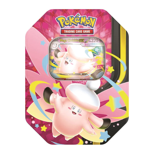 Pokémon Mega Moonlit Tin mit Mega Clefable ex Promo und 4 Packs