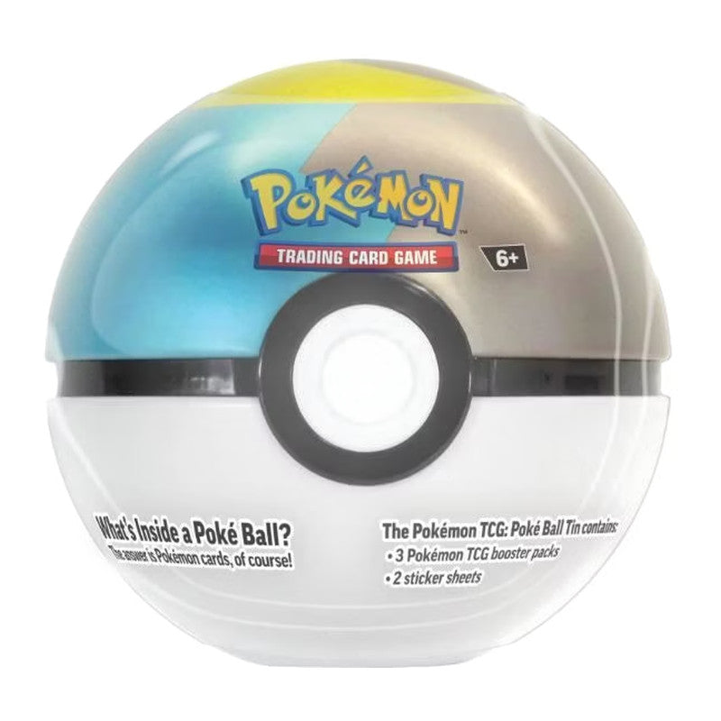 Pokémon Poké Ball Tin 2024 mit 3 Packs und Stickerbögen