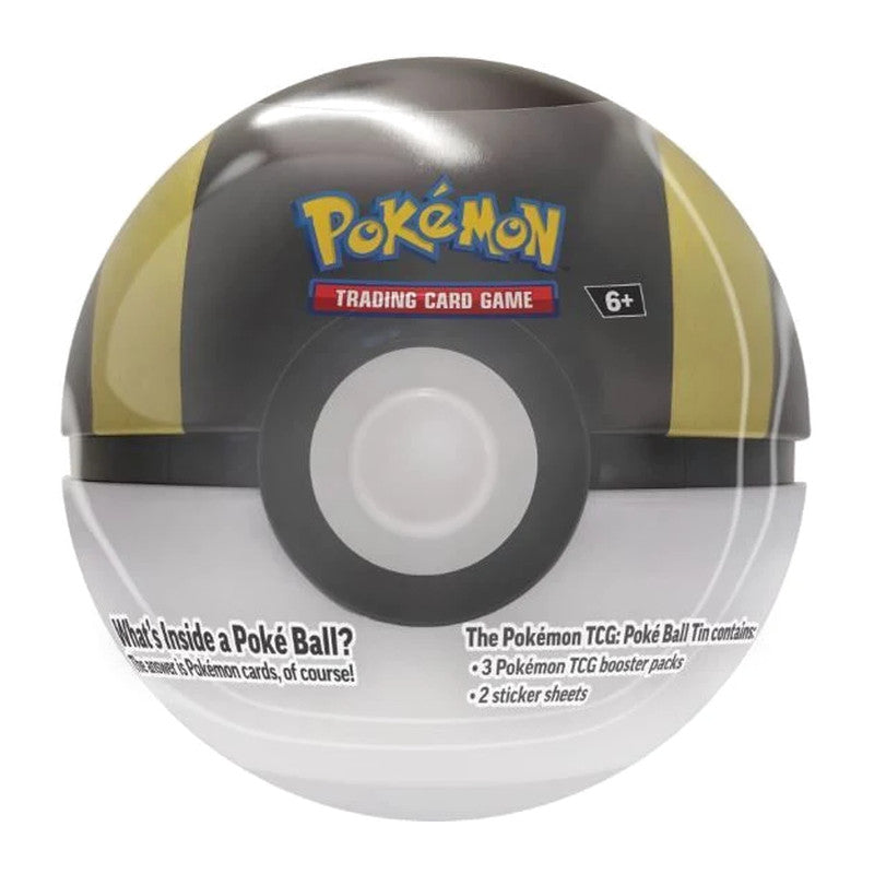 Pokémon Poké Ball Tin 2024 mit 3 Packs und Stickerbögen