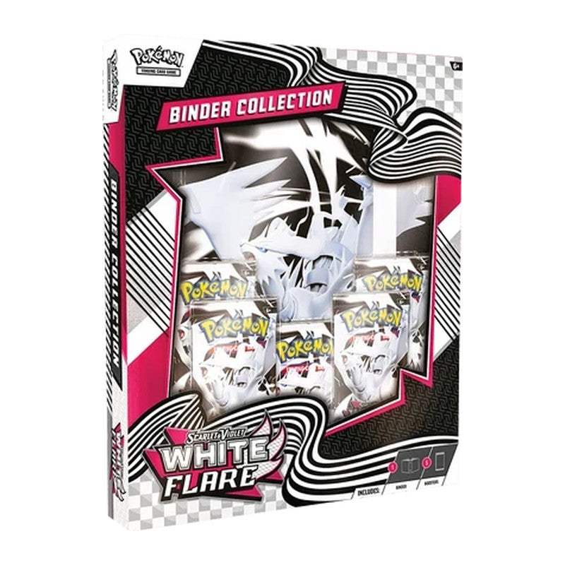 Pokémon White Flare Binder Collection mit 9-Pocket-Binder und 5 Packs