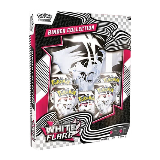 Pokémon White Flare Binder Collection mit 9-Pocket-Binder und 5 Packs