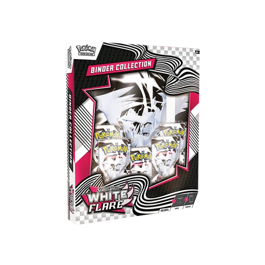 Pokémon White Flare Binder Collection mit 9-Pocket-Binder und 5 Packs